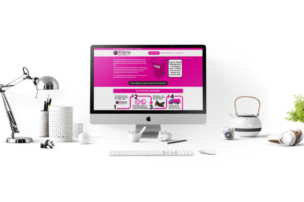 frasers waste management, imac, mockup, digiaye media, digiaye